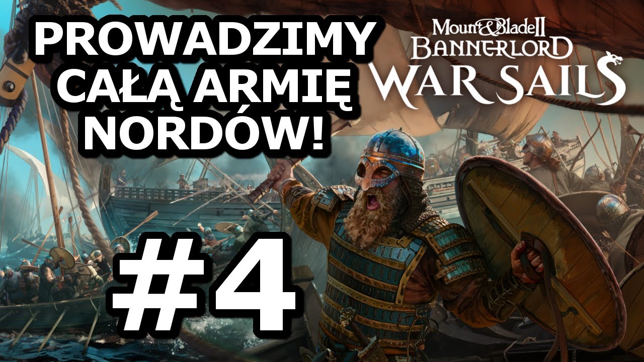 PONAD 1000 WIKINGÓW POD NAMI! | M&B War Sails PL #4