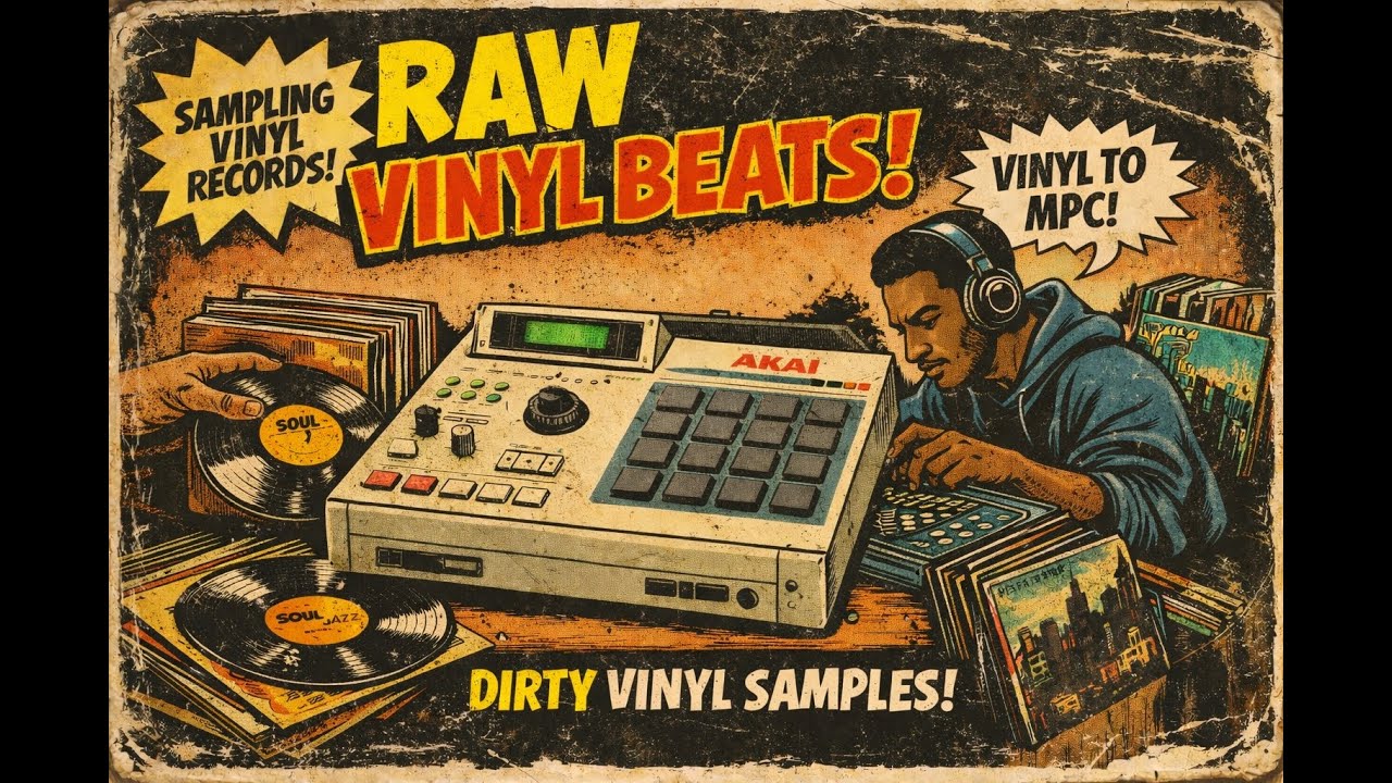 Hip Hop Old School - Raw vinyl sampling - Chill Beatz - LoFi - Beatmaking - MPC Live 2 Retro - SP404
