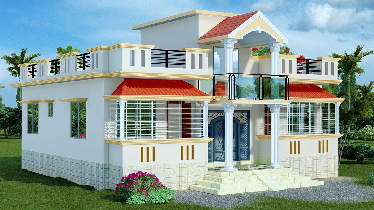 তিন বেডরুমের বাড়ির ডিজাইন ।  3 Bedroom House Design Bangladesh. #একতলাবাড়িরডিজাইন