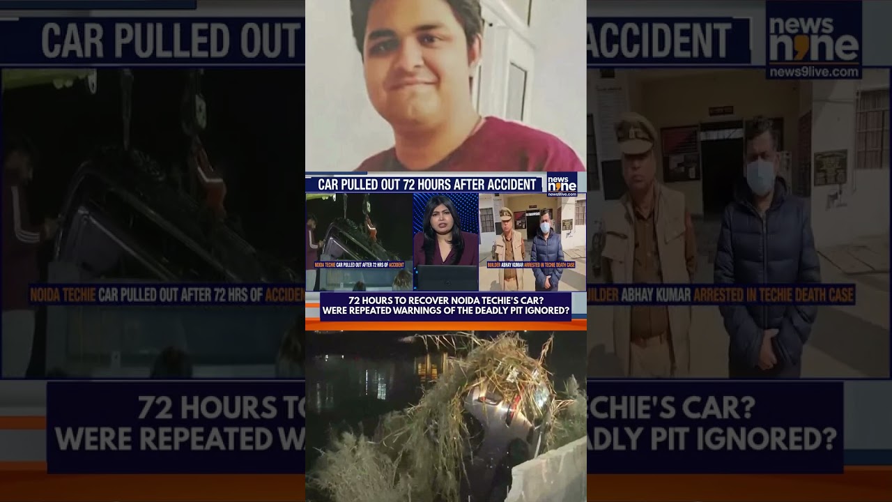 Noida Techie Death: Car Recovered 72 Hrs Later, Builder Arrested Over Safety Lapses
