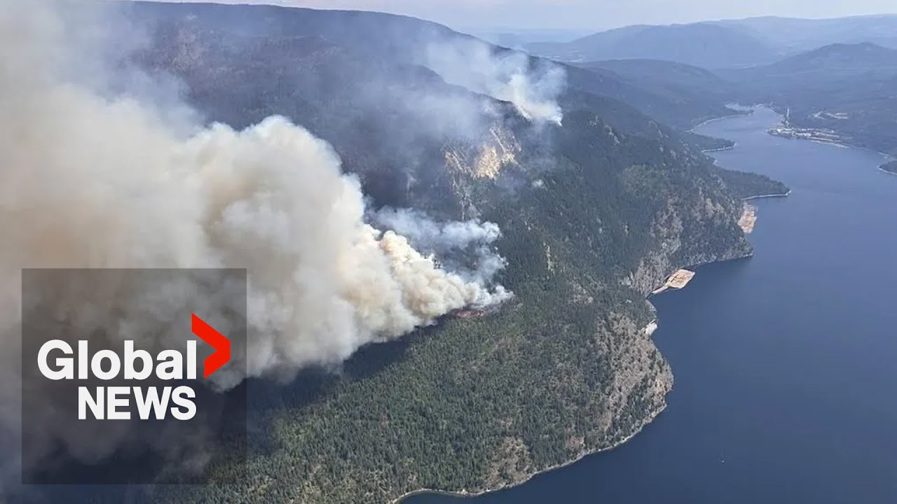 BC wildfires: Evacuation alerts issued for Shuswap Lake's south shore