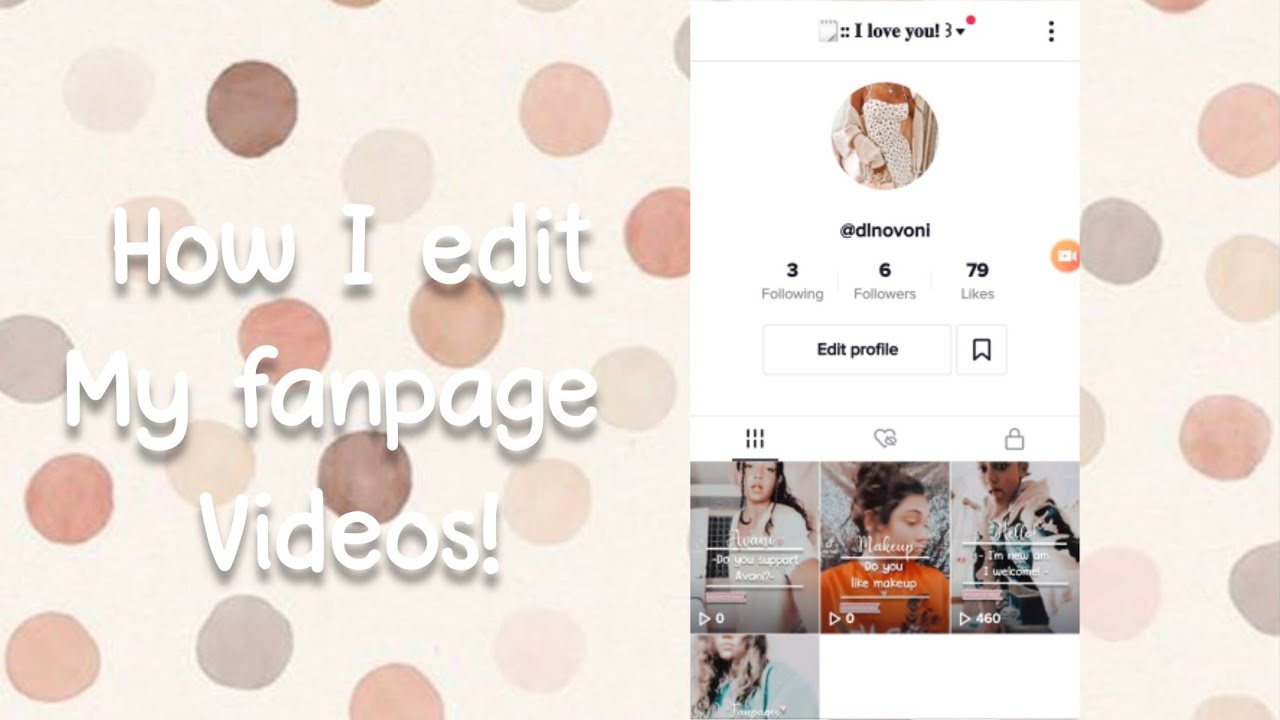 How I edit my fanpage videos on android!