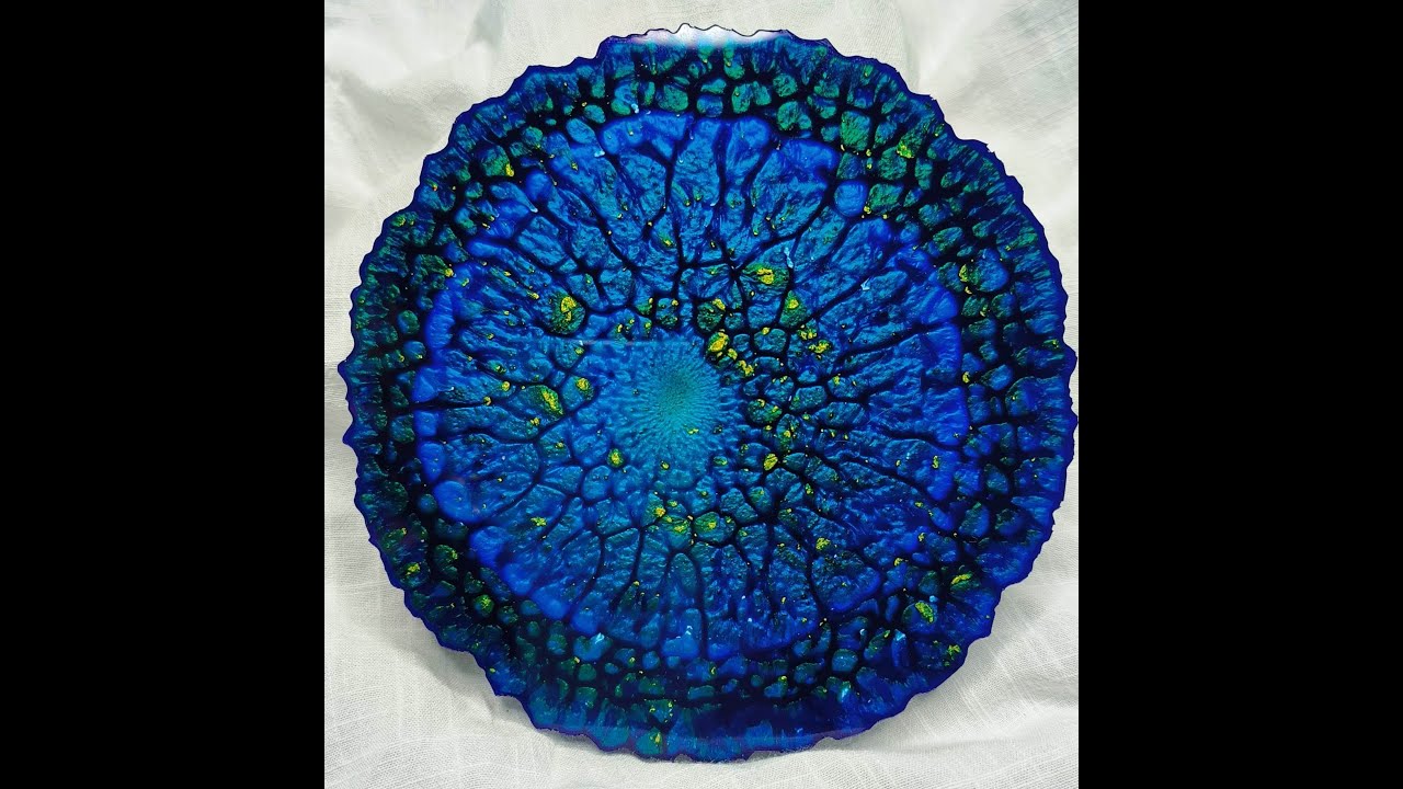 39-Amazing Dragon Scale/Veining effect resin coasters