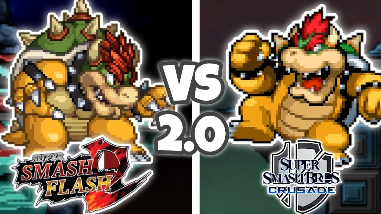 MOVESET COMPARACIÓN - BOWSER (SSF2 VS SSBC, 2.0)