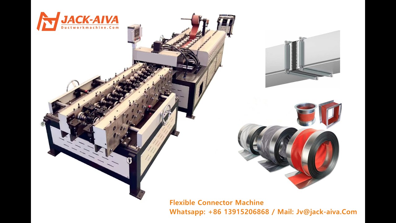Flexible duct connector Making Machine for HVAC Ductwork Industry