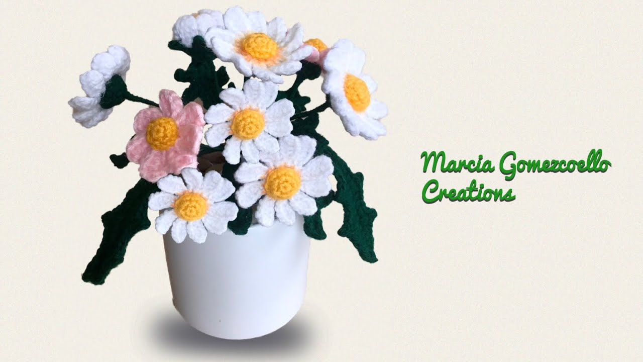MARGARITAS PEQUEÑAS Fáciles / HOW TO CROCHET: Daisy Flowers