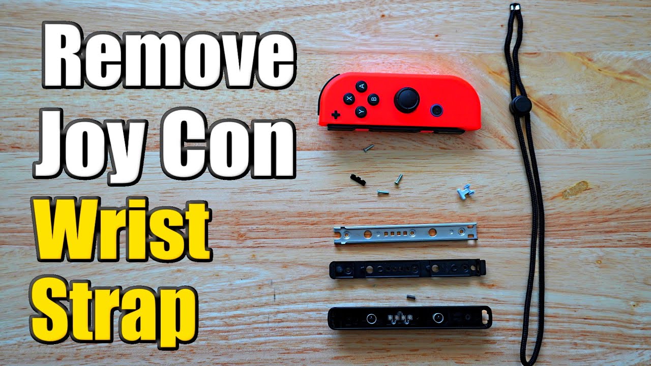 How to Remove Nintendo Switch Wrist Strap On Joy Con Controllers (Easy Method)