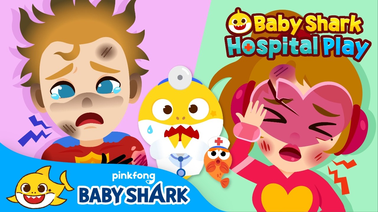 Wee-woo! The Superheroes Are Hurt! | Hospital Play with Doctor Baby Shark | Baby Shark Official