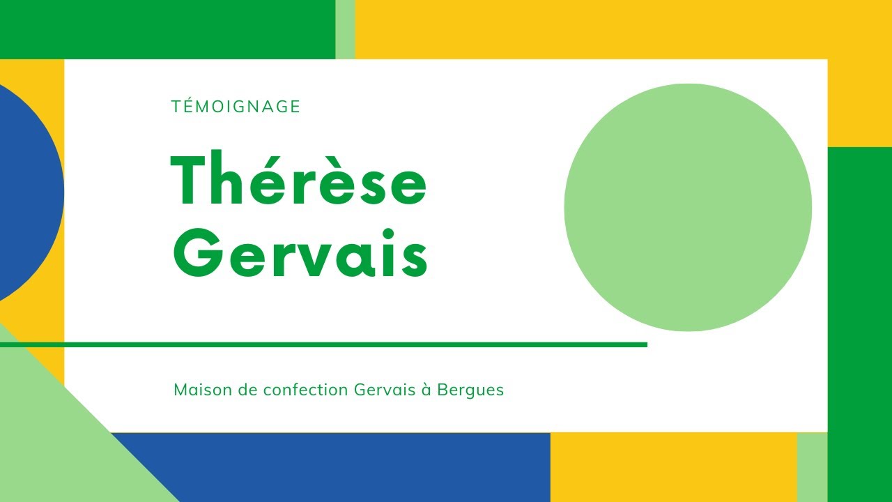 Témoignage : Thérèse Gervais de la Maison de Confection à Bergues