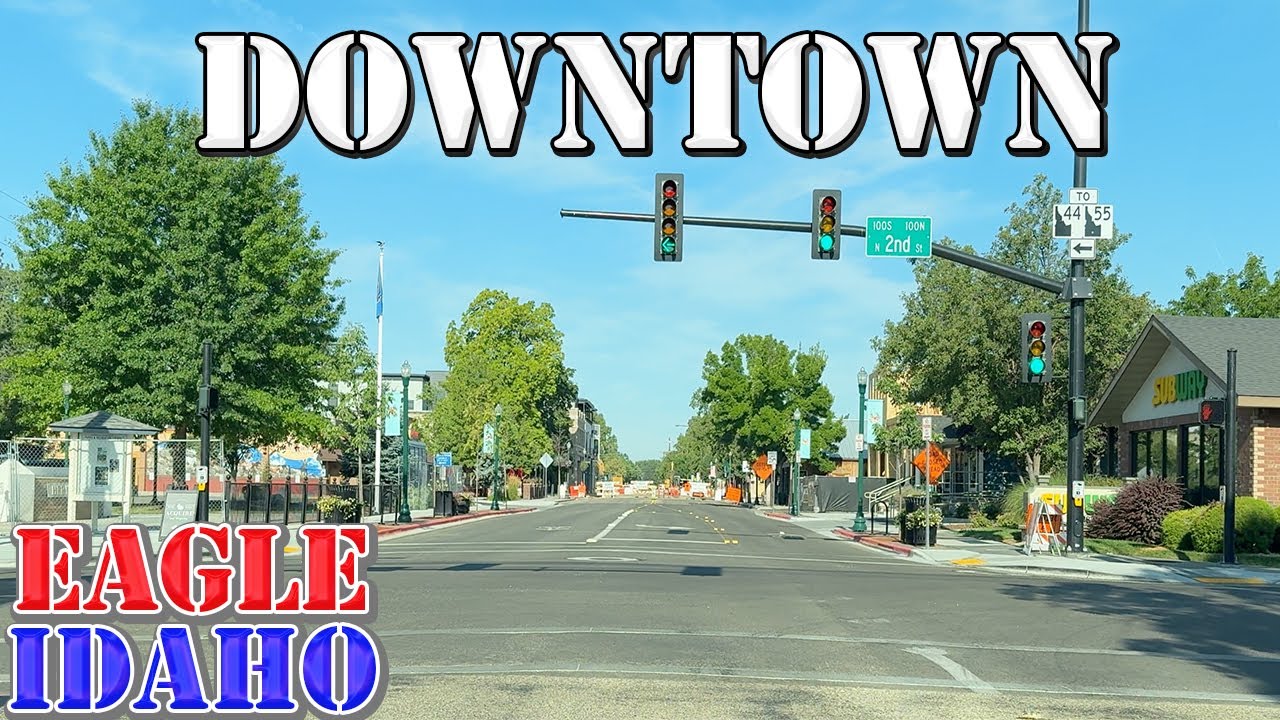Eagle - Idaho - 4K Downtown Drive