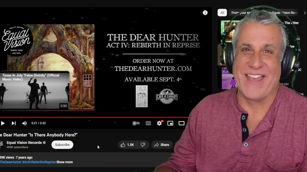The Dear Hunter -  Is There Anybody Here - Twitch Clip Donation Reaction Session