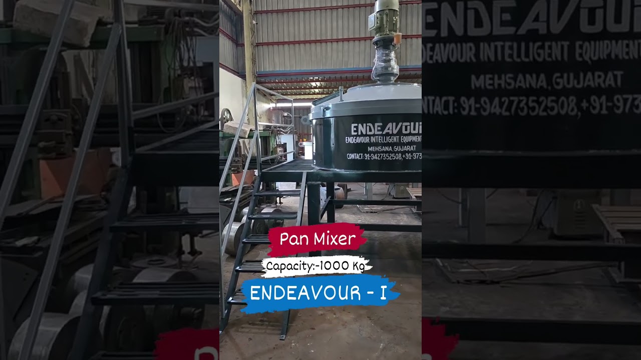 Concrate Pan Mixer #Mixer For Fly Ash Brick Plant #Concrate Pan Mixer 1000 kg#mixer Machine Machine