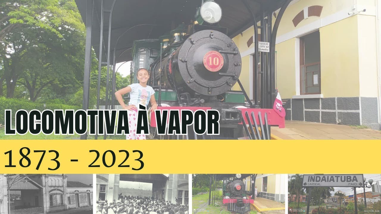 Locomotiva a Vapor De 1873 Funcionando Da Antiga Ytuana