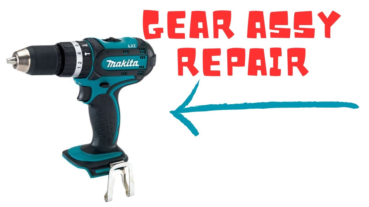 Ремонт коробки передач Makita BHP452 замена пластикового корпуса коробки передач