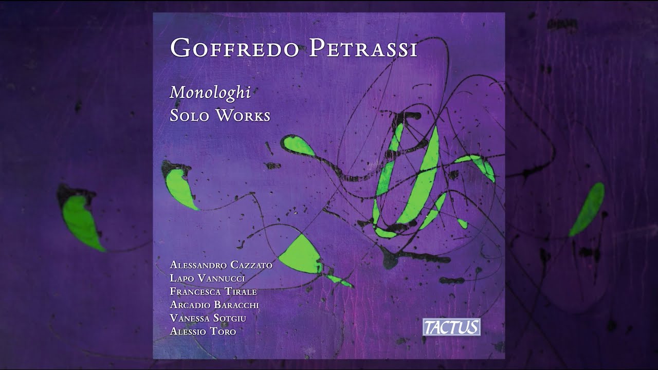Goffredo Petrassi, Monologhi | Solo Works (Tactus Label 2021)