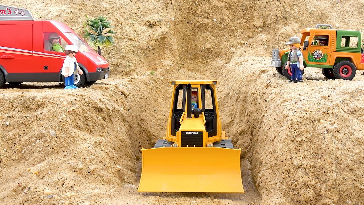 자동차 장난감 중장비 포크레인 구출놀이 경찰차 조립놀이 연속보기