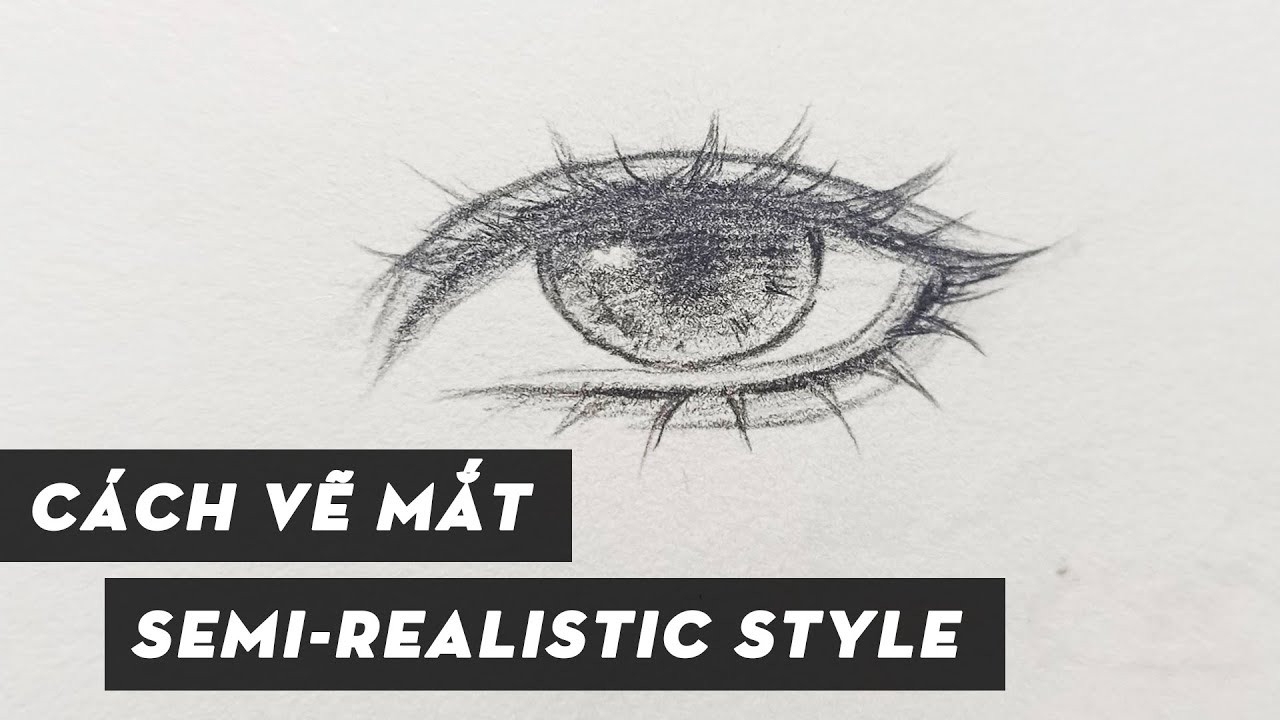 Cách Vẽ Mắt Semi-Realistic Cho Người Mới | Trang Art Studio