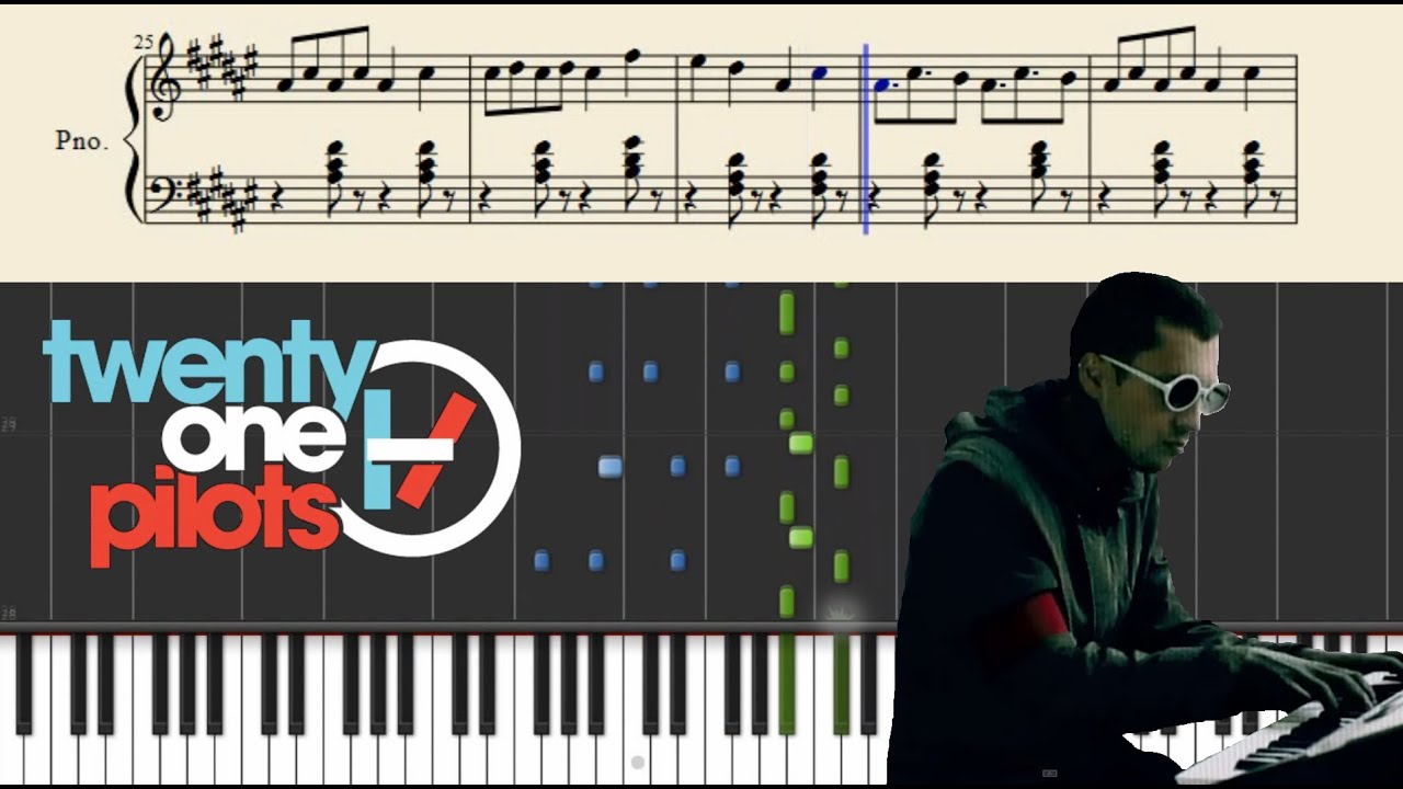 twenty one pilots: Ride - Piano Tutorial + Sheets