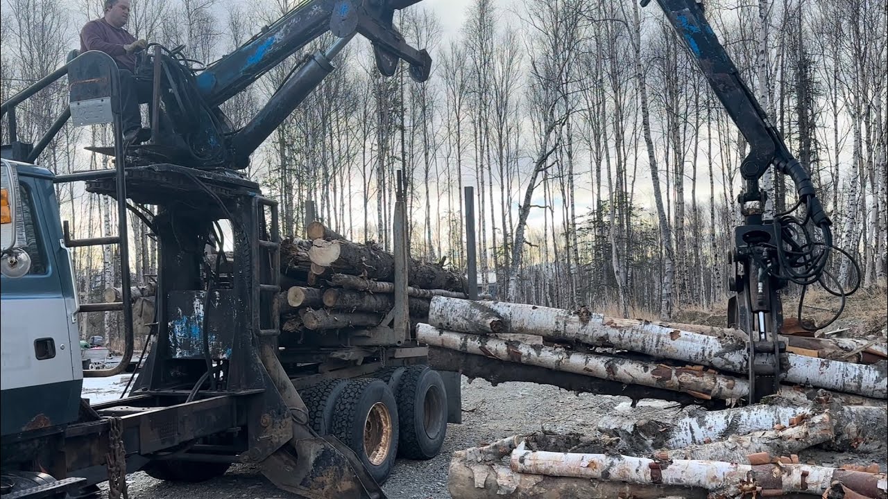 Self Loading Log Truck contract short firewood haul 2/25/25