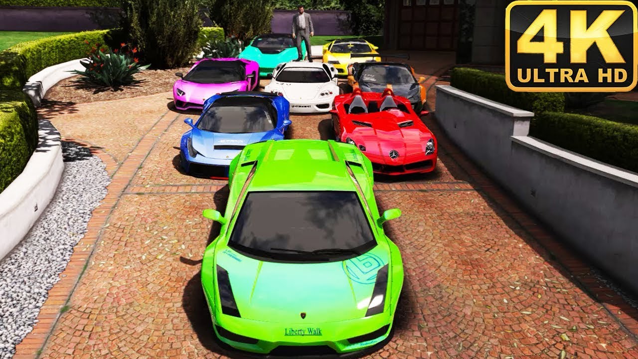 GTA 5 ✪ Stealing Luxury Cars with Michael ✪ (Real Life Cars #01)