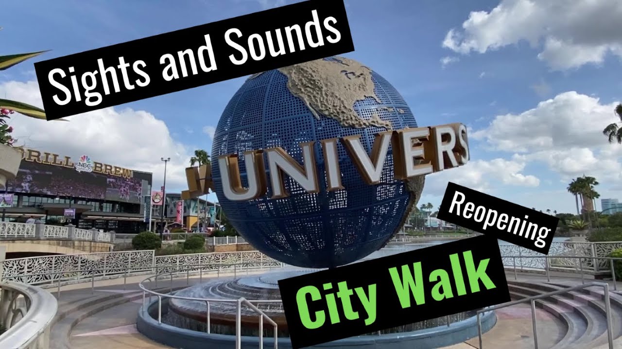 Sights and Sounds (First Look Reopening of City Walk) Universal Studios | Social Distancing | Masks