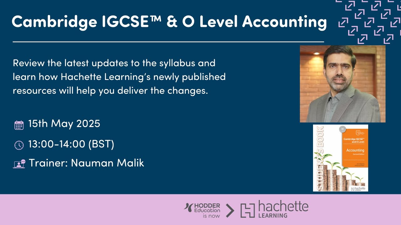 Preparing to teach the new Cambridge IGCSE and O Level Accounting Syllabus