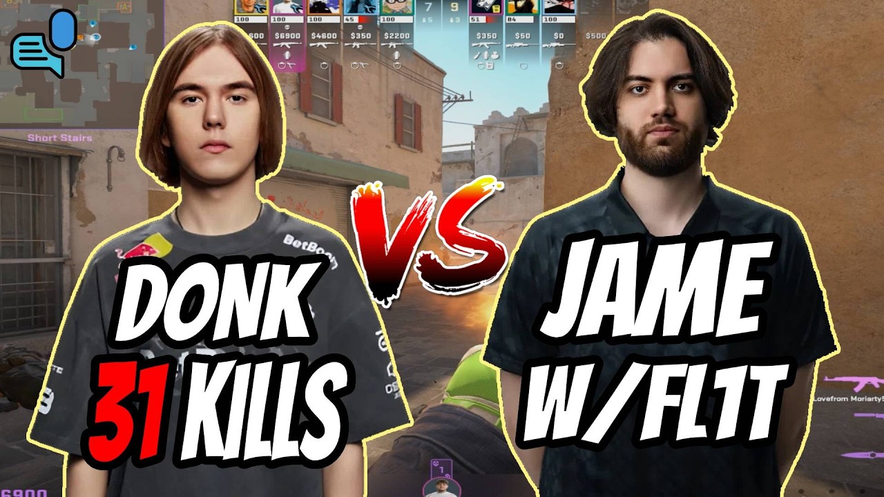 donk 31 KILLS vs jame/fl1t | Rating 1.32 | dust2 FACEIT EU +VOICE | Mar 2, 2026