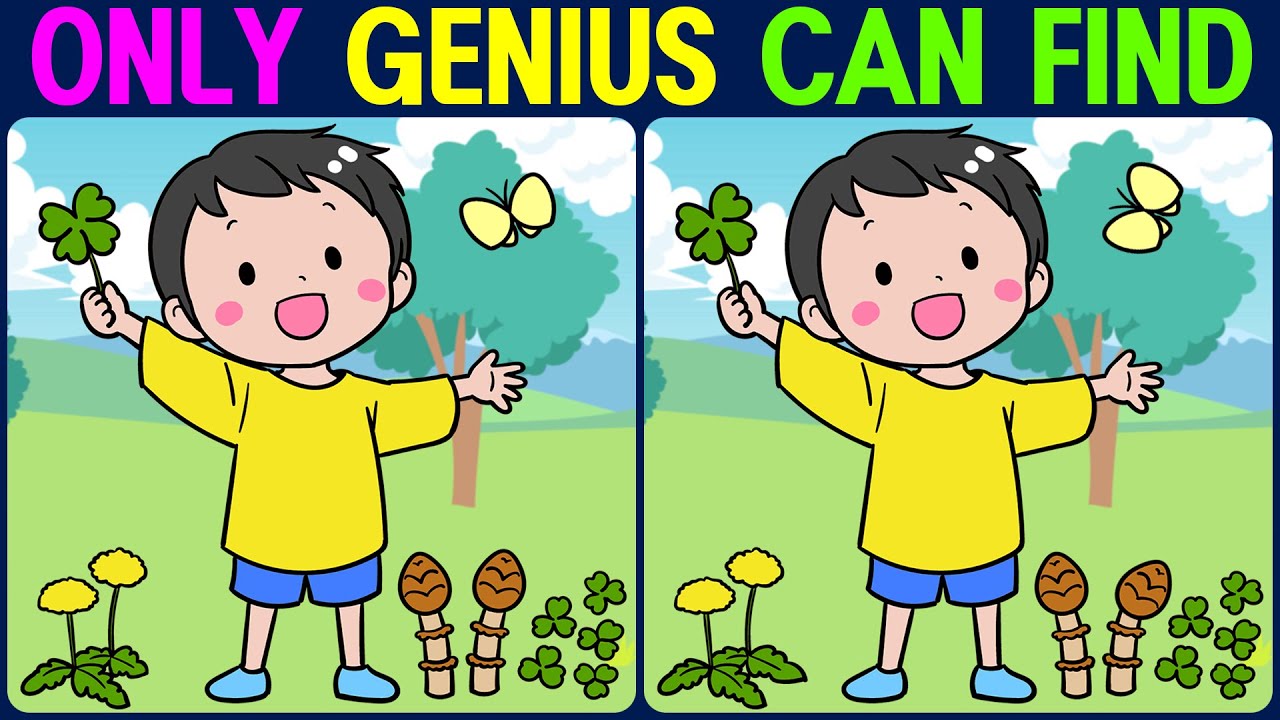 【Find the Difference】 Only genius can find!