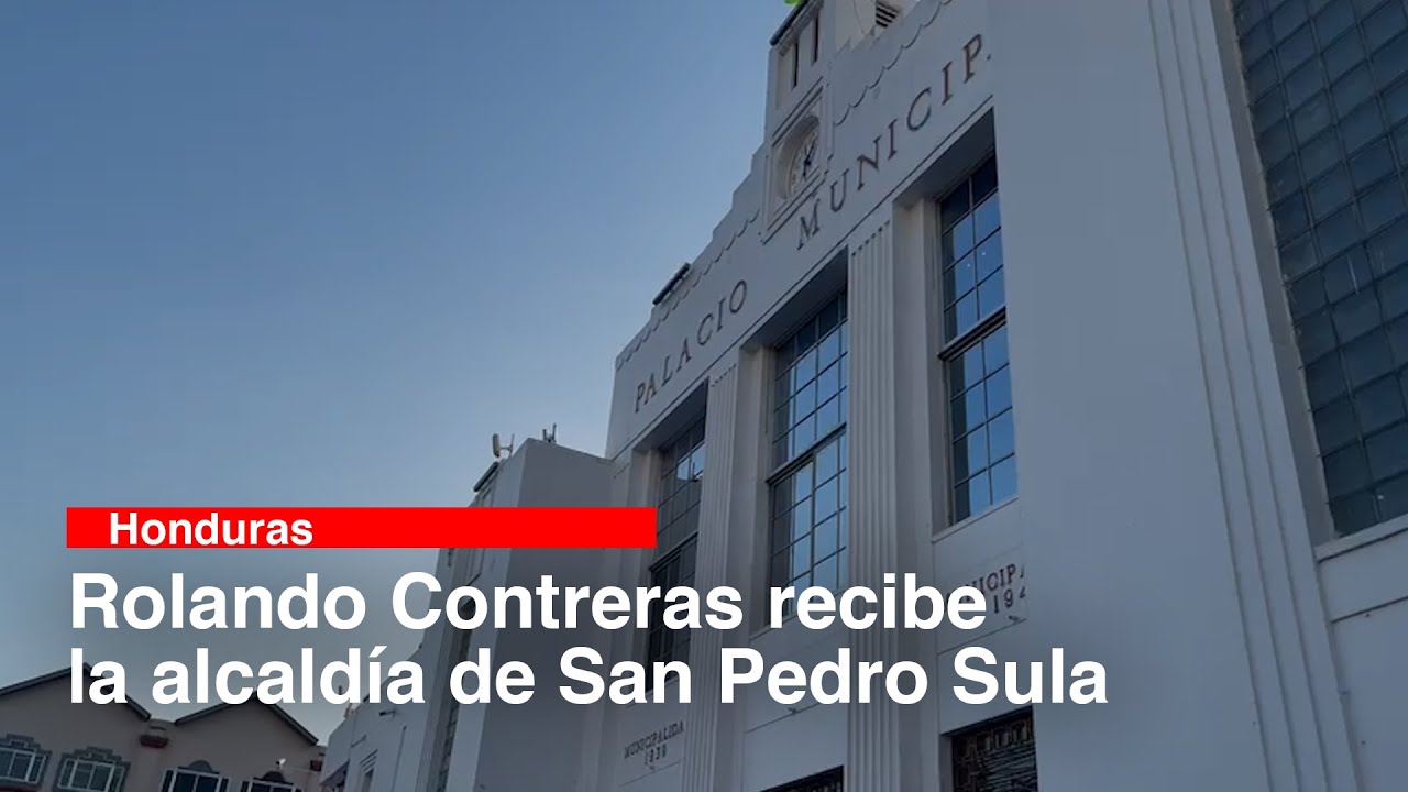 Rolando Contreras recibe la alcaldía de San Pedro Sula