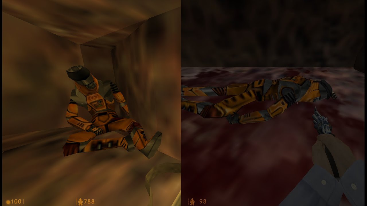 Half-Life All Science Research Team in H.E.V. Suits