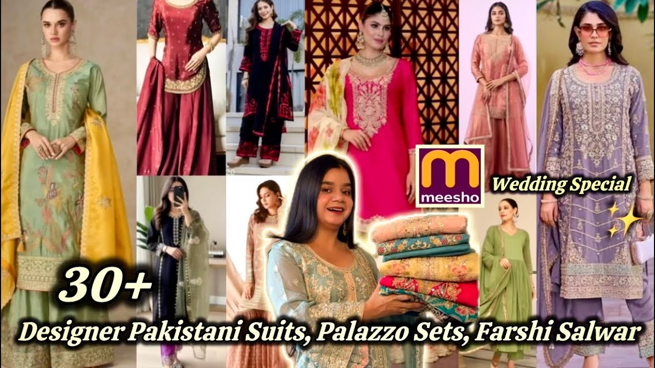30+ Meesho Designer Suit Haul 2026 | Huge Pakistani Suits, Farshi Salwar, Palazzo Sets Under Budget!