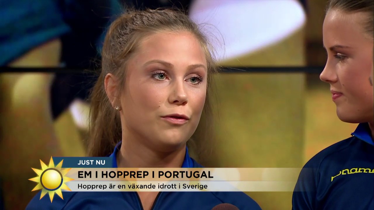 Spana in EM-tjejernas spektakulära hopprepsshow  - Nyhetsmorgon (TV4)