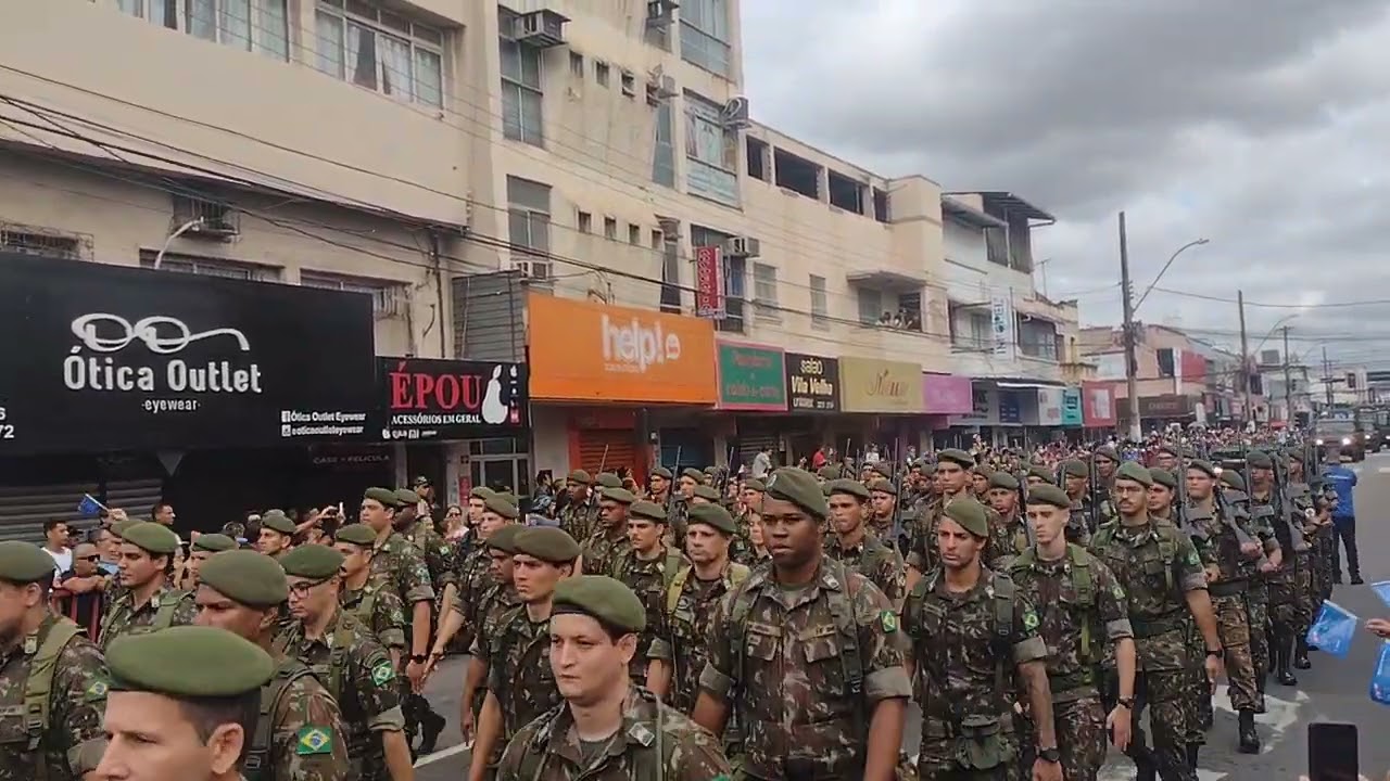 Desfile de aniversário de Vila Velha-ES 487.Exército 38°BI.