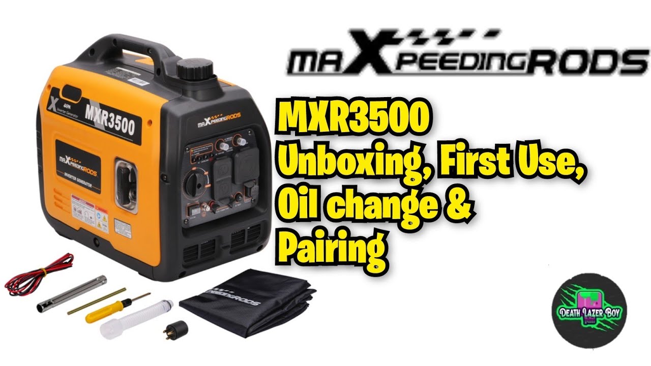 MaxPeedingrods MXR3500 Unboxing first use oil change & pairing