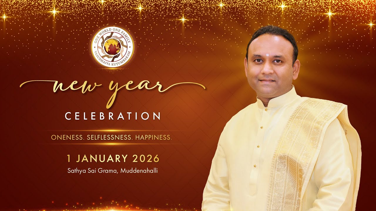 Celebrating New Year 2026 | Live From Sathya Sai Grama | 01 January 2026, Evening