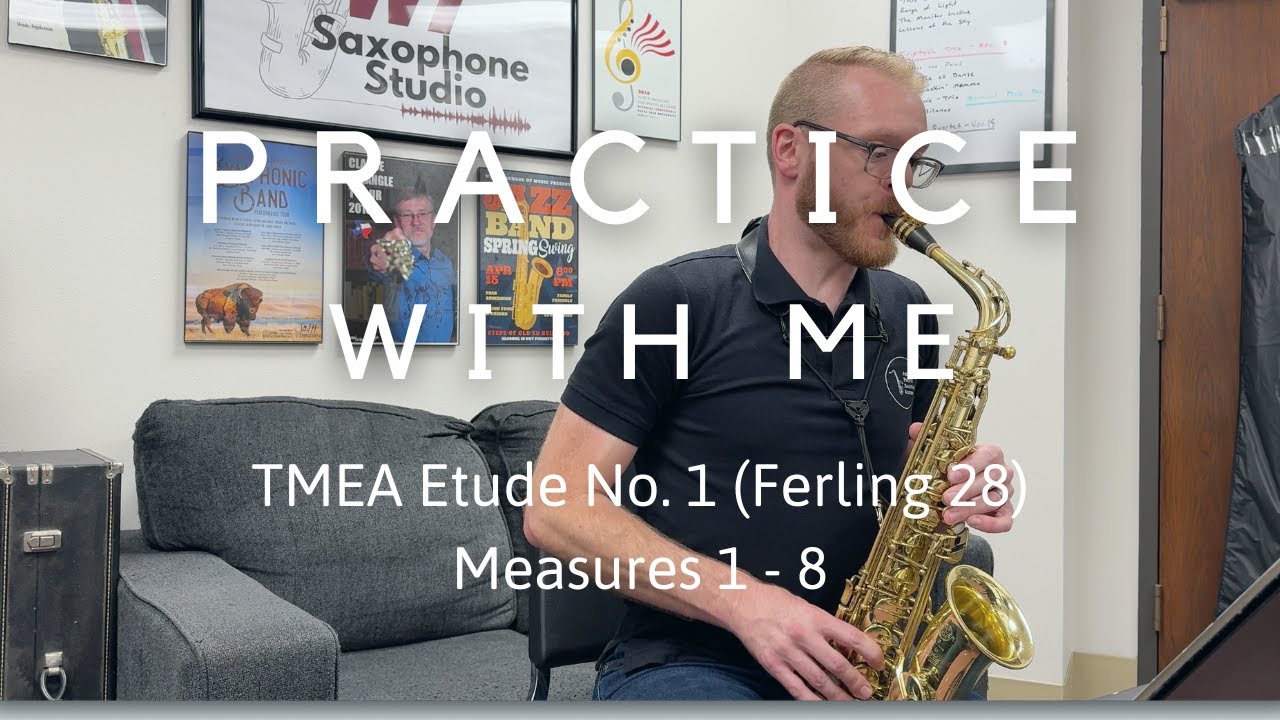 Practice With Me: TMEA Etude No. 1 (Ferling 28) Measures 1 - 8