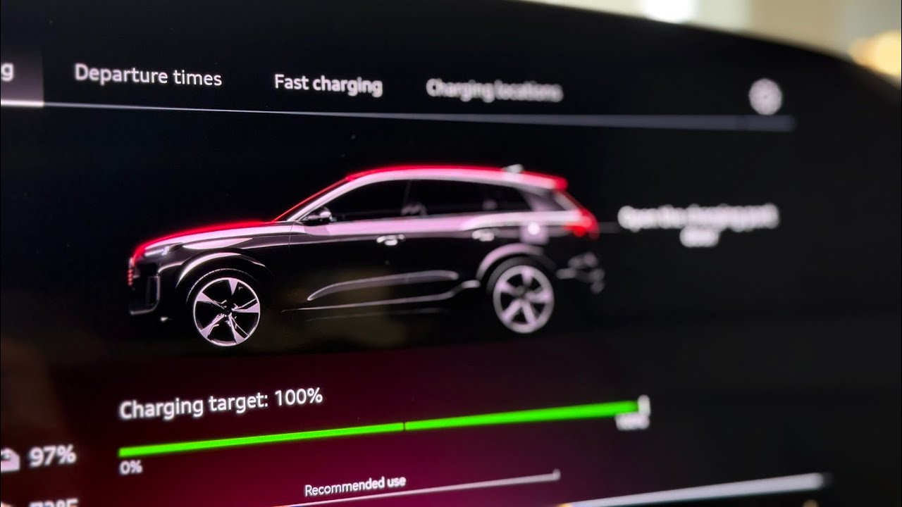 Как зарядить совершенно новый Audi Q6/A6 etron + Установите таймеры зарядки, как профессионал!