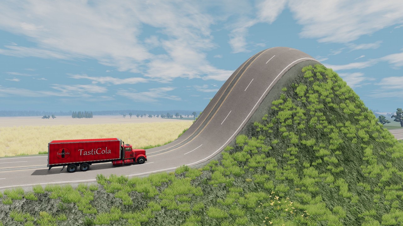 Mobil vs Bumps #9 - BeamNG Drive