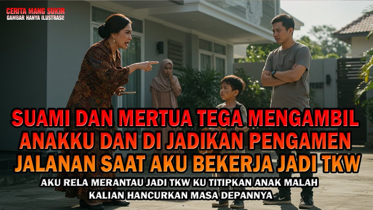Cerita rumah tangga ! SUAMI DAN MERTUA TEGA MENGAMBIL ANAKKU DAN DIJADIKAN PENGAMEN SAAT AK JADI TKW