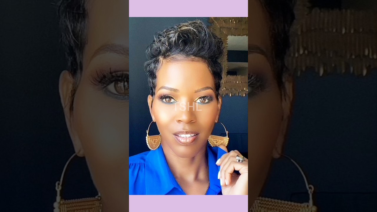 Pixie Haircuts And Hairstyles Ideas For Black Women #shorts#shorthaircuts #pixiehaircut #shorthair
