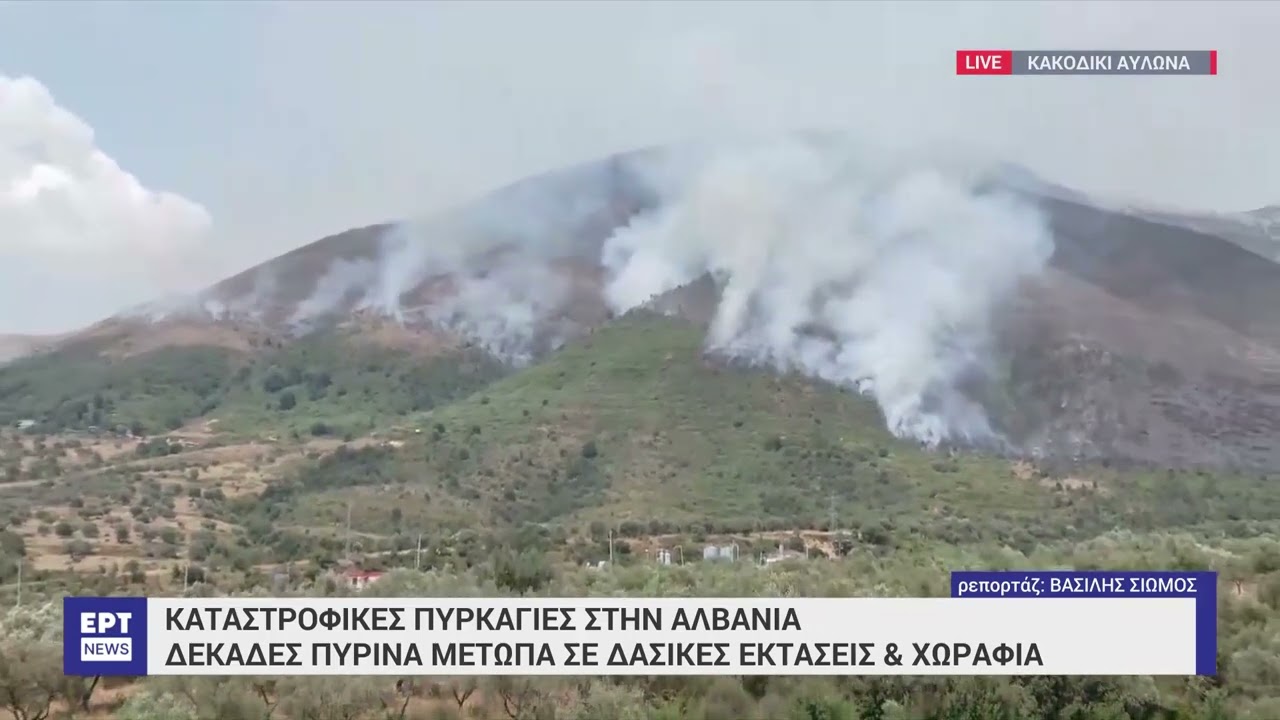 Αλβανία: Δεκάδες πύρινα μέτωπα σε δασικές εκτάσεις και χωράφια στη Βόρειο Ήπειρο | 12/07/2024