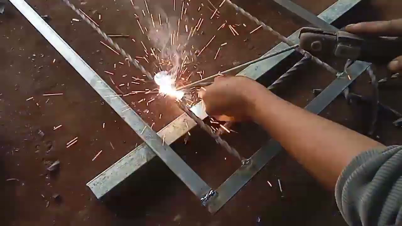 Cara pengelasan tralis jendela besi ulir