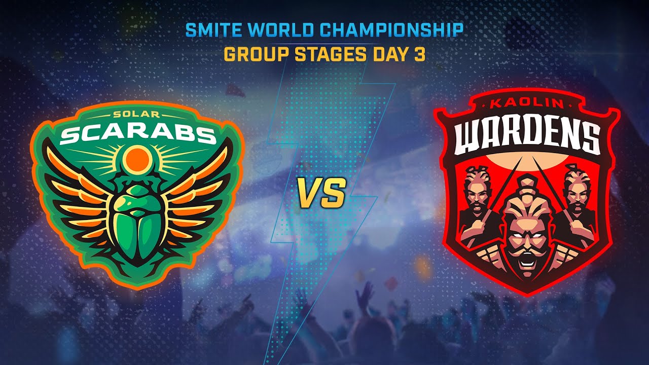 SMITE WORLD CHAMPIONSHIP: Group Stages Day 3 - Solar Scarabs Vs Kaolin Wardens