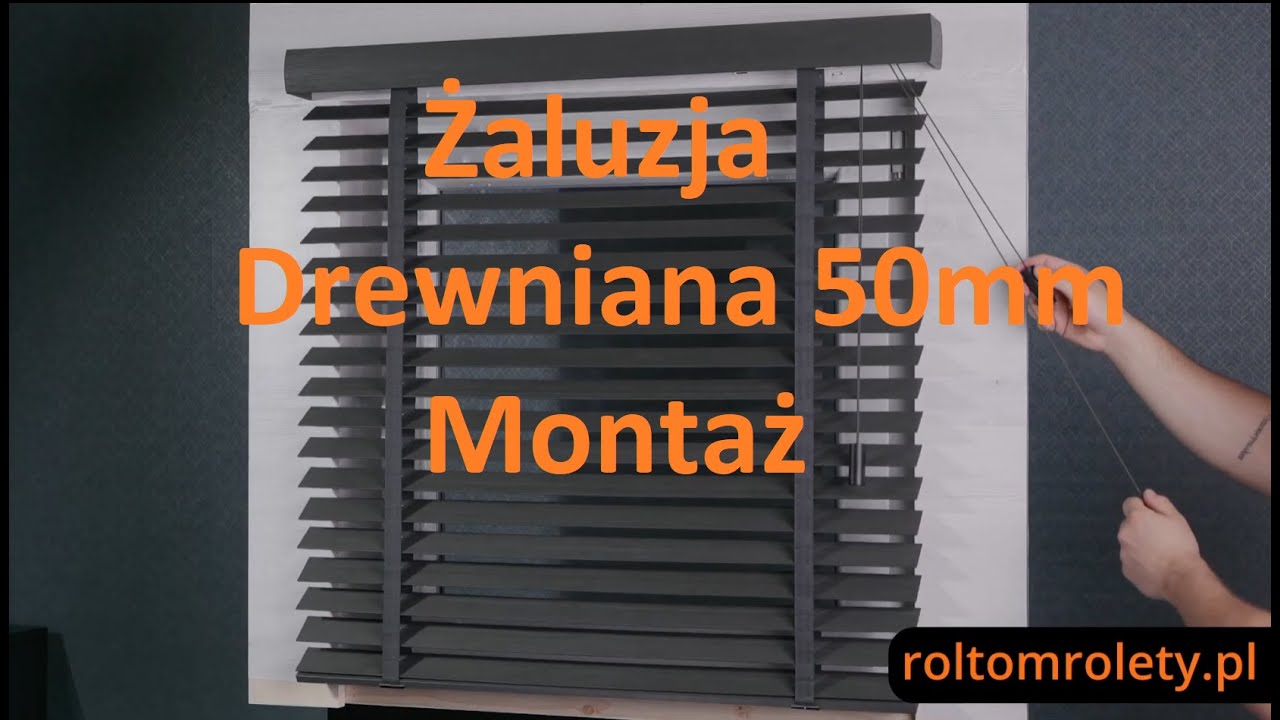 Żaluzja Drewniana 50mm Montaż. Jak zamontować Żaluzję drewnianą? Ekologiczne rozwiązanie.