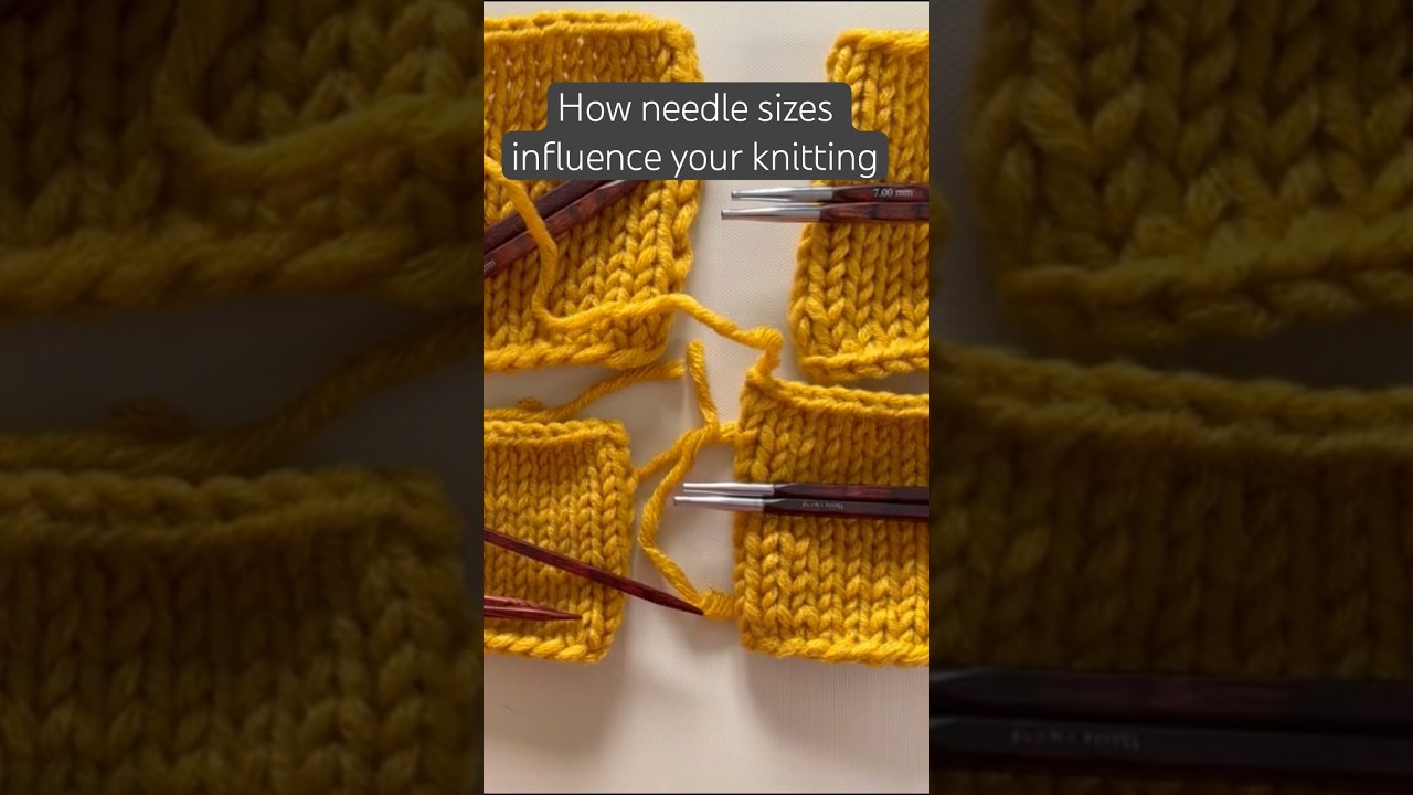 Размер спиц имеет значение &mdash; причина создания образцов #советыповязанию #шорты