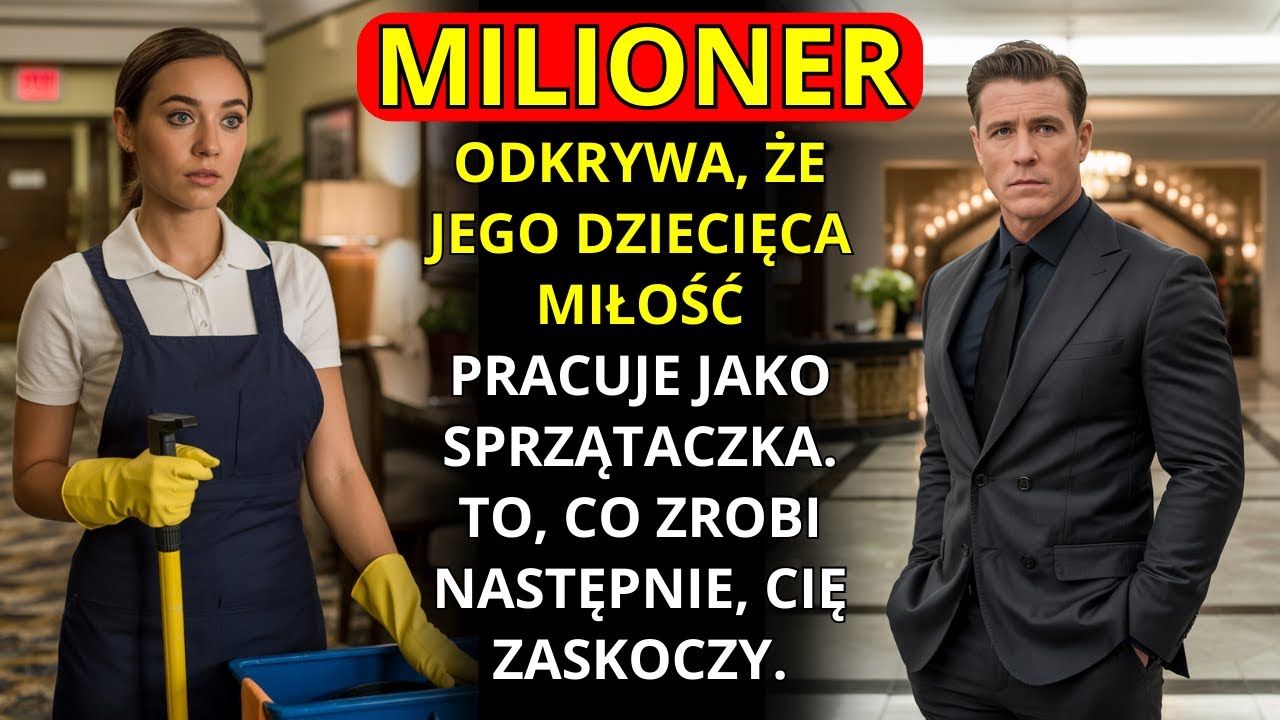 MILIONER ODKRYWA, ŻE JEGO DZIECIĘCA MIŁOŚĆ PRACUJE JAKO SPRZĄTACZKA. TO, CO ZROBI, CIĘ ZASKOCZY.