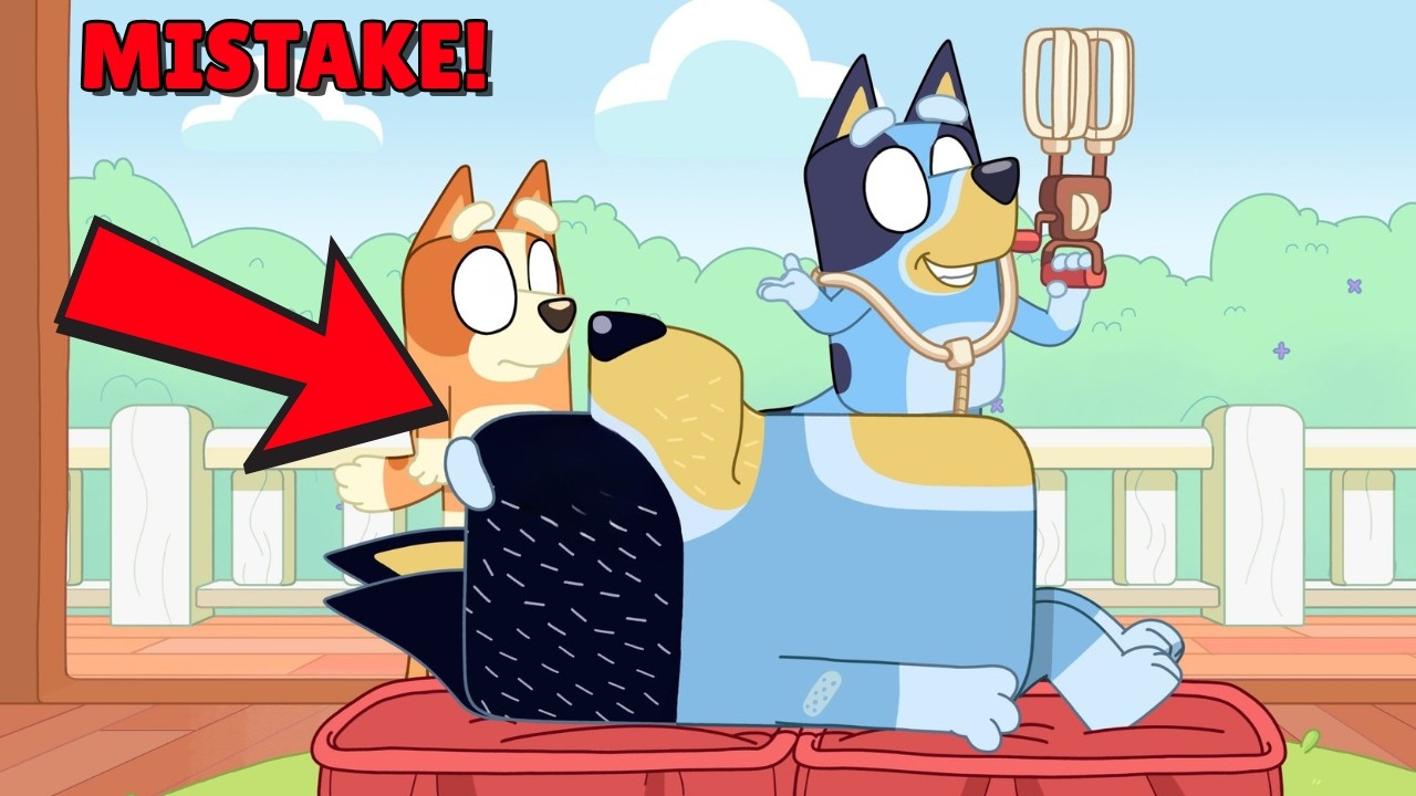 Странные ошибки анимации в Bluey