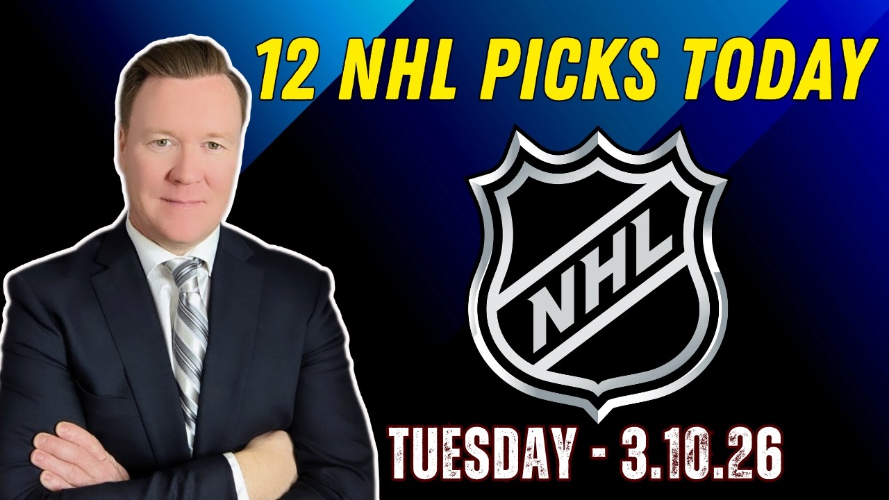 Tuesday 12 NHL Betting Picks l 3/10/26 l Vernon’s Best NHL Bets, Expert Picks and Predictions