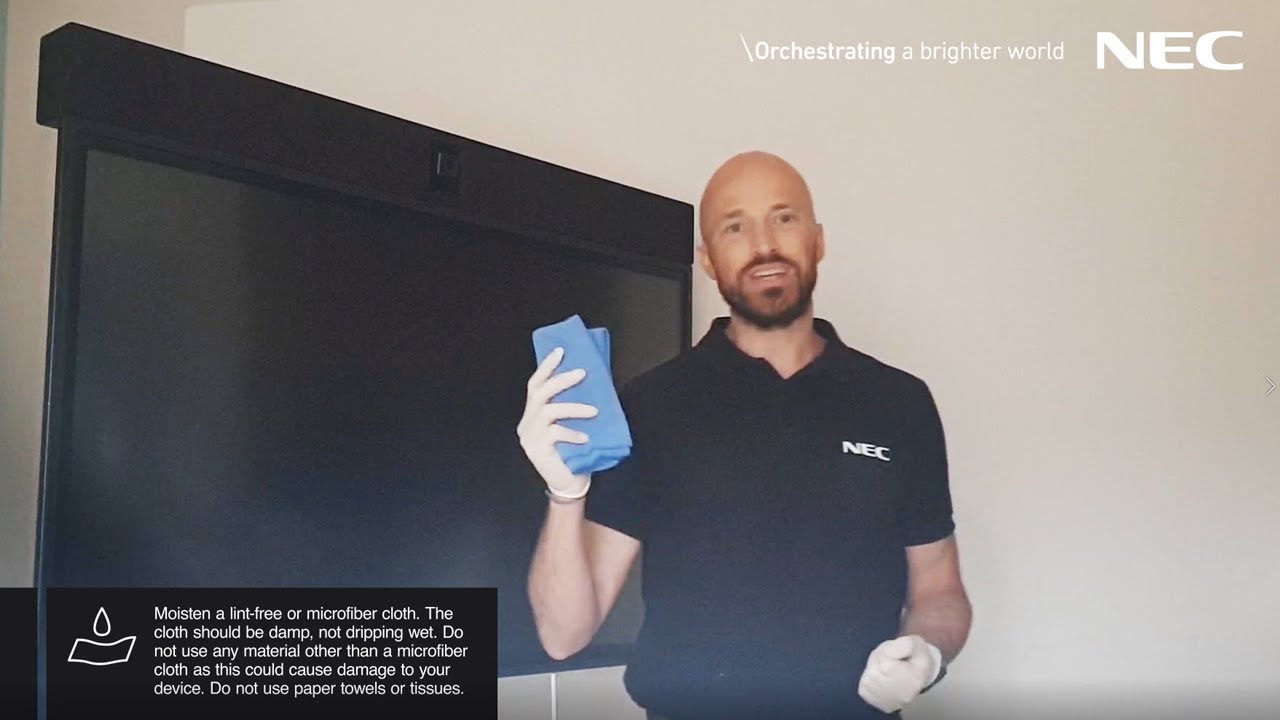 NEC Display Cleaning & Disinfection Instructions