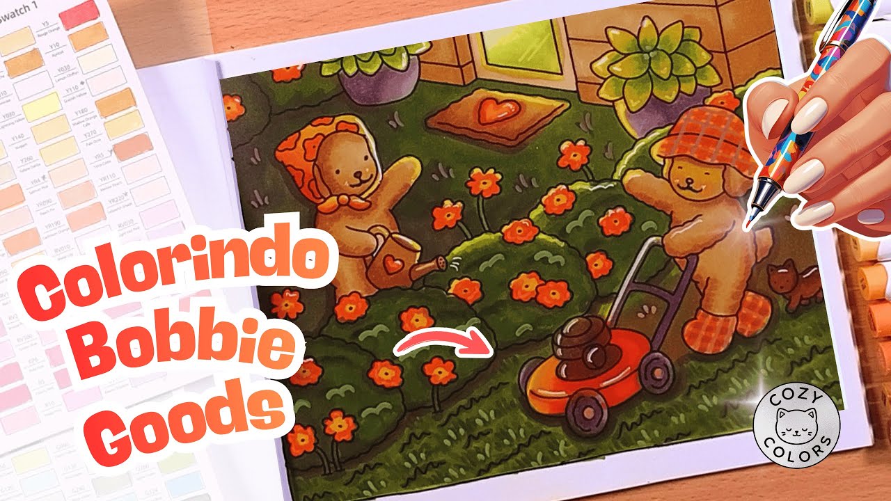🐻✨ Colorindo Bobbie Goods 🎨 Arte Fofa 💕 Momento Relaxante e Música Suave 🎶